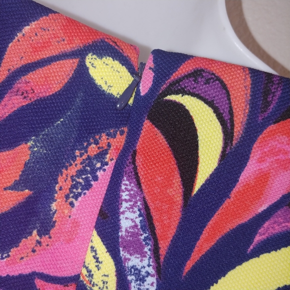 Donna Morgan spring bright colored fit and flare - Picture 3 of 6